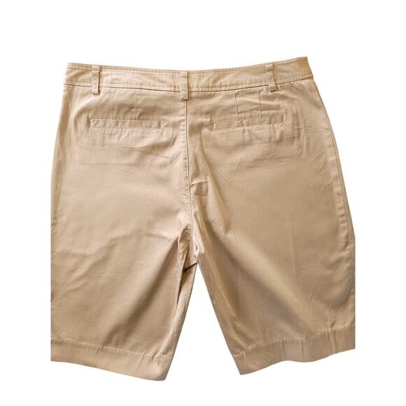 Jones New York Khaki Chino Shorts Sz 10 - Picture 3 of 4